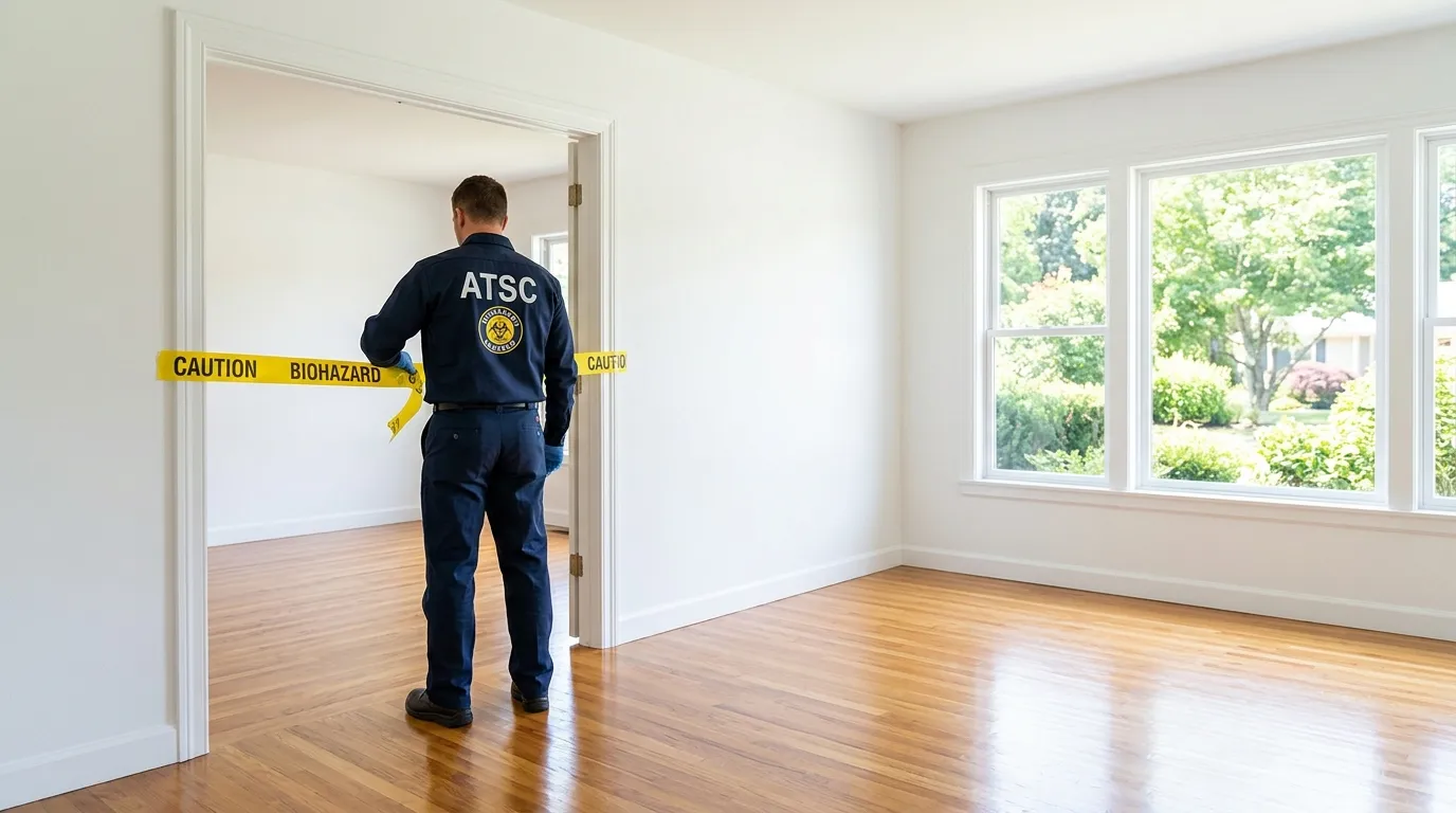 Certified biohazard cleanup crew performing Crime Scene Cleanup in Saint Helena